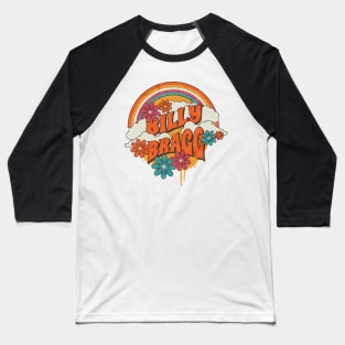 Retro Rainbow - Billy Bragg Baseball T-Shirt